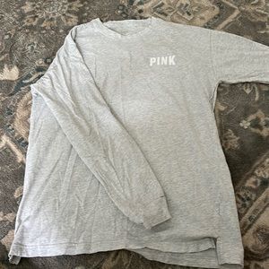 grey Pink long sleeve shirt